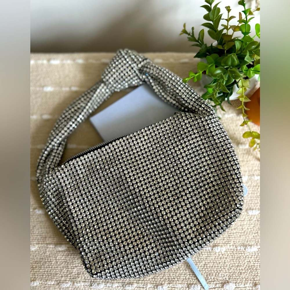 Bedazzled lil slouchy bag